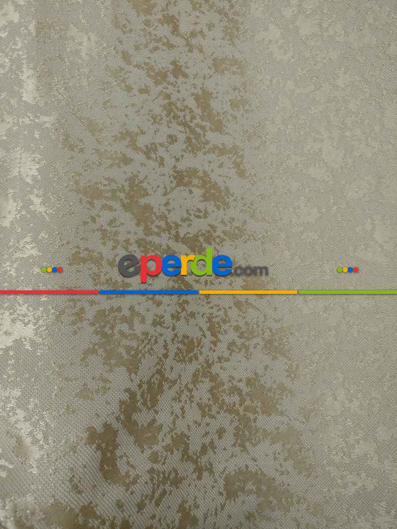 Toprak Rengi Duz Jakar Fon Perde (150)- Taba