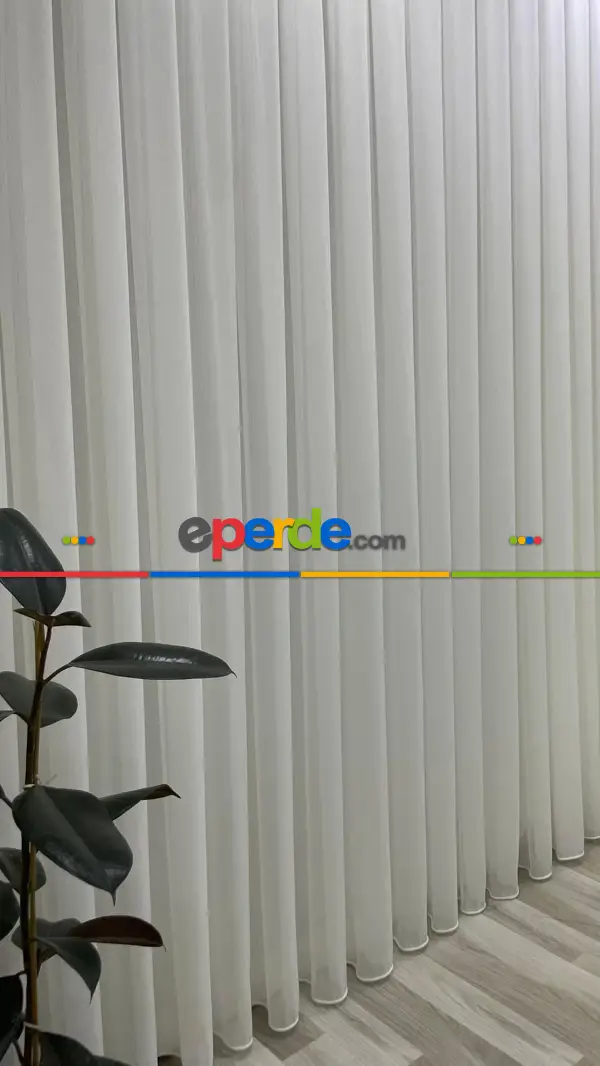 Atlantis Ağır Gramajlı 1/3 Sık Pileli Dökümlü Ütü İstemeyen Tül Perde (2026 Yeni Seri Ürünüdür)