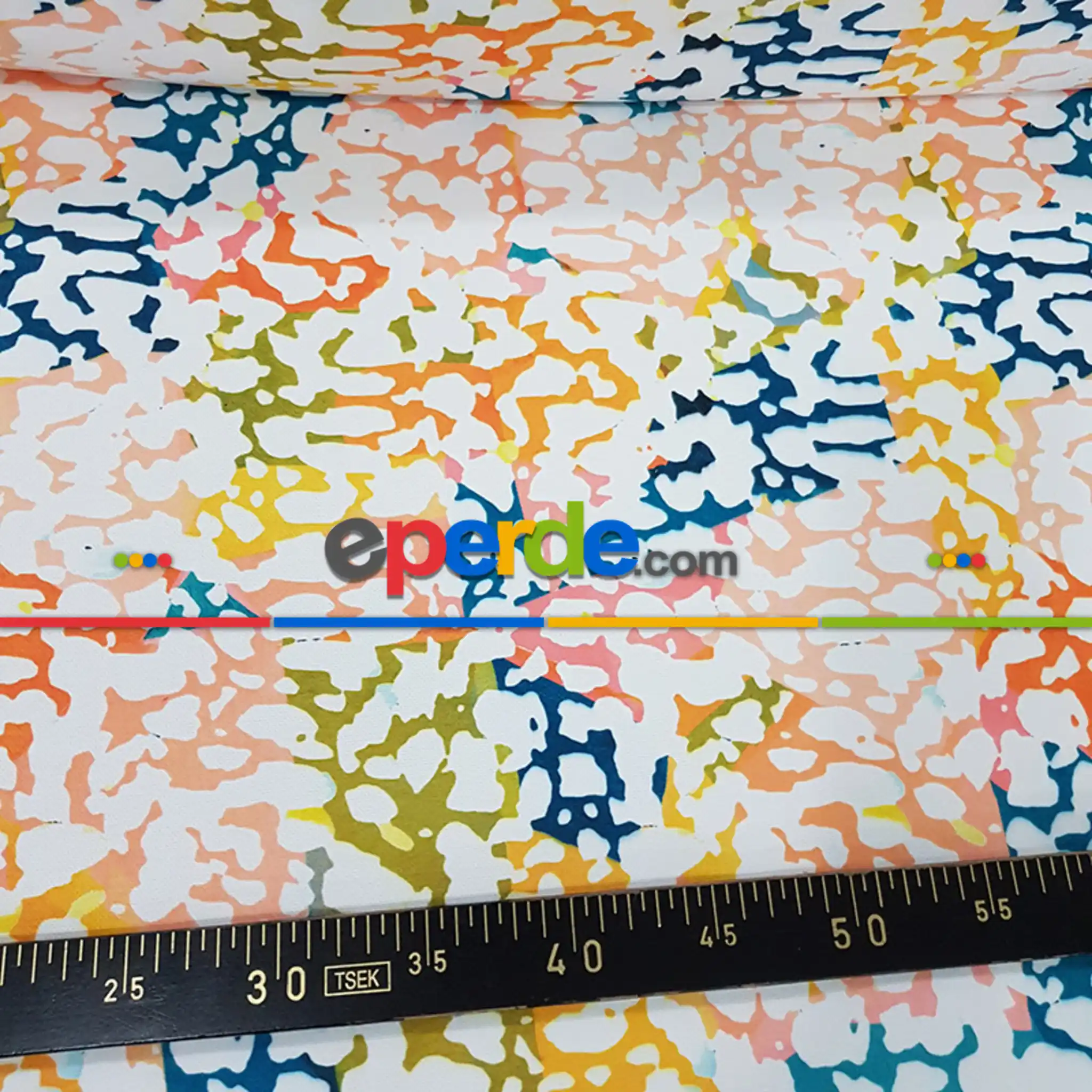 Etnik Desenli Fon Perde Evm244 _e - Kumaşı Kalındır Duck Bezi Değildir.- Sarı-Beyaz-Turkuaz-Pembe-Çok Renkli