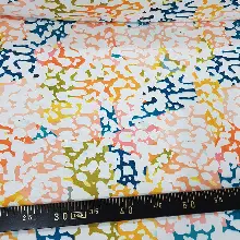 Modern Mutfak Perdesi Kanat Fon Perde Desenli- Sarı