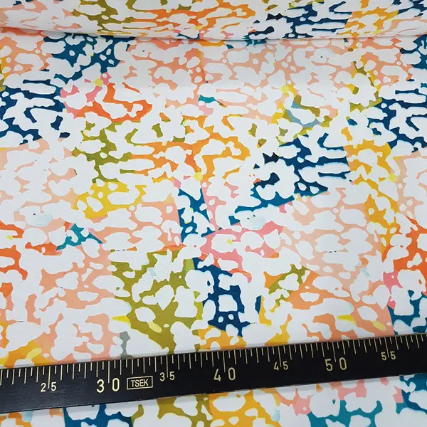 Mutfak Fon Perde Baskılı Evm244- Sarı