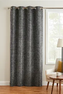 Diadora Keten Görünümlü Sık Dokuma Fon Perde