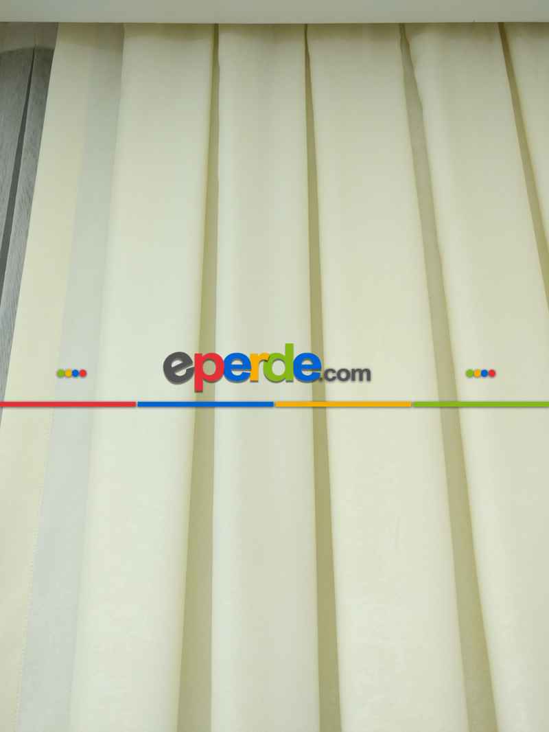 Soft Fon Perde- Krem