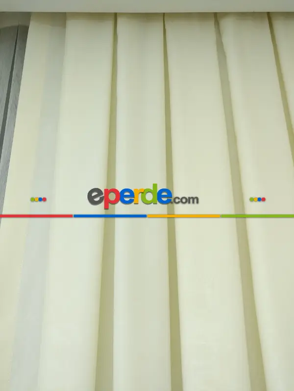 Soft Fon Perde- Krem