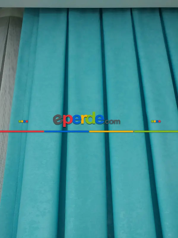 Yatak Odası - Soft Fon Perde- Turkuaz