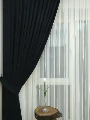 Siyah Düz Petek Fon Perde (özel İndirimli Fiyat)