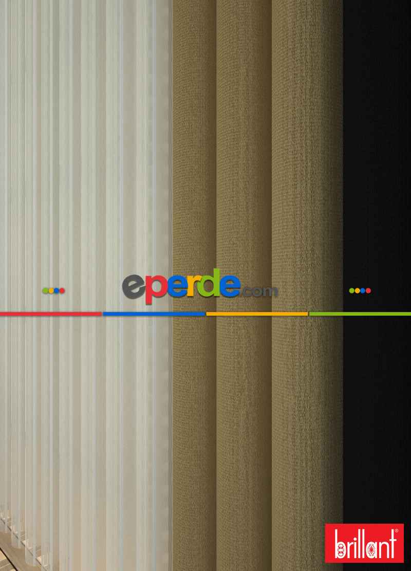 Brillant Akıllı Tül Siyah-altın Perde Tül Dikey Zebra Perde Düz 1. Kalite