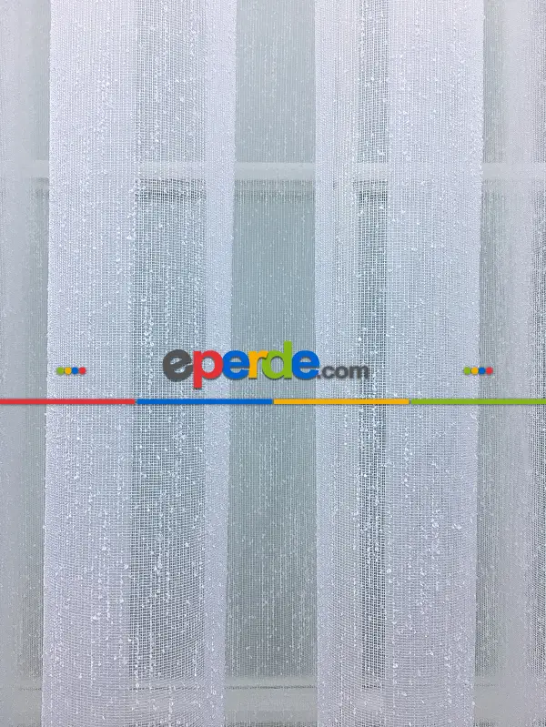 Ütü Gerektirmeyen Dertsiz Keten Şantuk Düz Tül Perde 2025 Premıum++ Ekru - Kurşunlu Tül