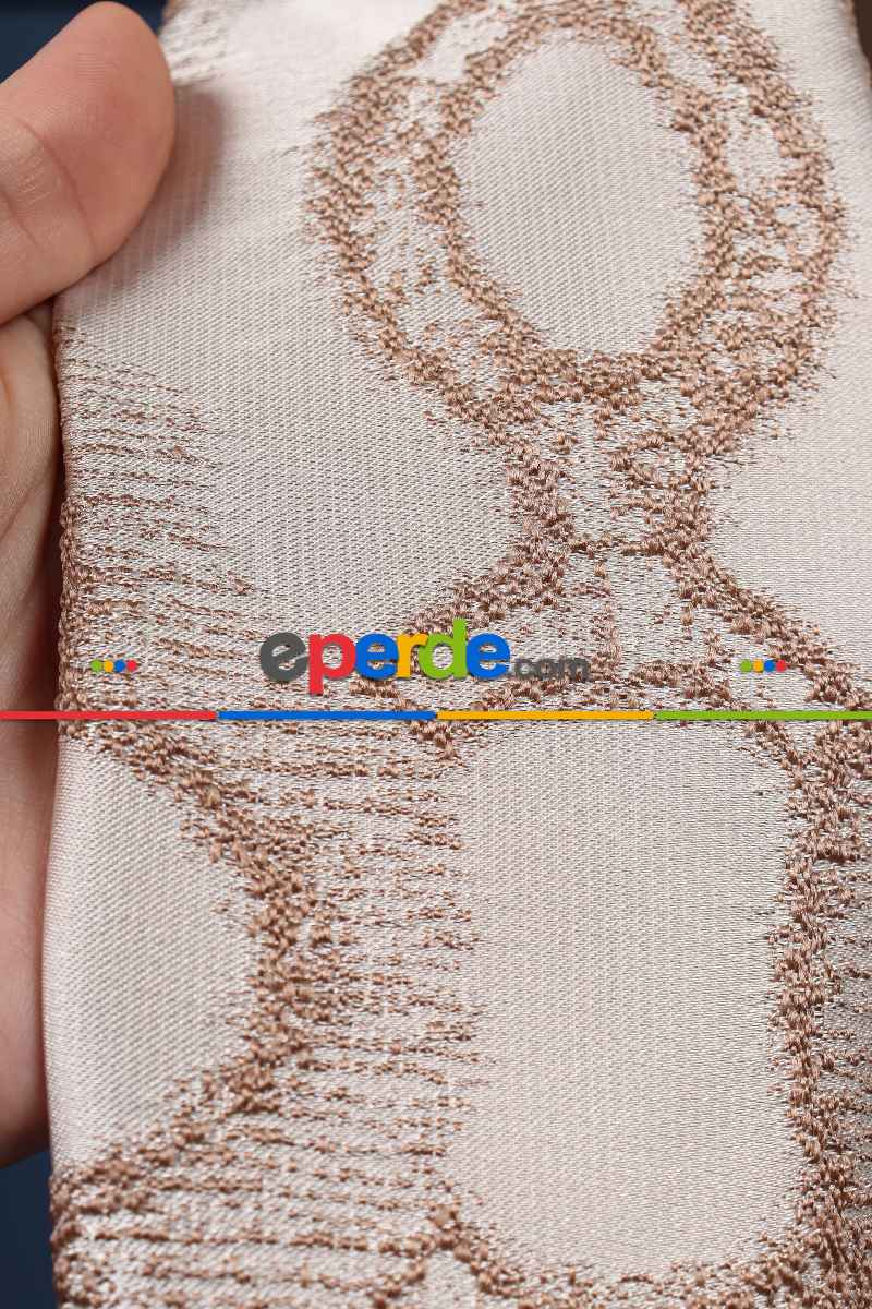 Yatak Odası Fon Perde - S Pile Dökümlü Jakar Dokuma Fon Perde