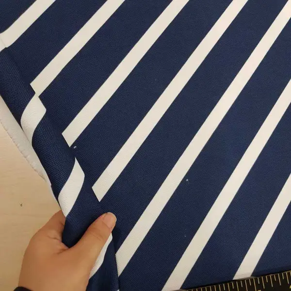 Bebek Odası - Marin Serisi Çizgili Desenli Fon Perde Evm1512-8 Kumaşı Kalındır Duck Bezi Değildir- Lacivert-Beyaz