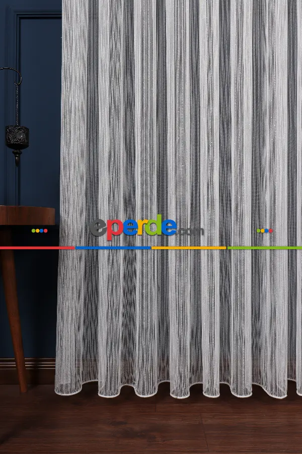 Taraklı Zikzak Ip Düz Tül Perde Ütü Istemez