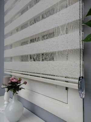 Mutfak- Krem Perle Home Düz Zebra Perde