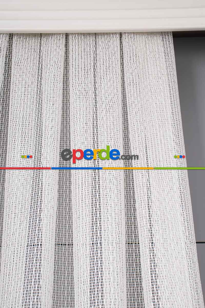 Salon - Misafir Odası - 1.kalite Örme Tül Perde - Kurşunlu Tül