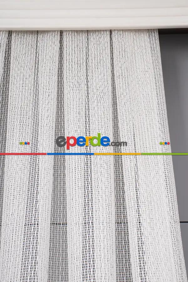 Salon - Misafir Odası - 1.kalite Örme Tül Perde - Kurşunlu Tül