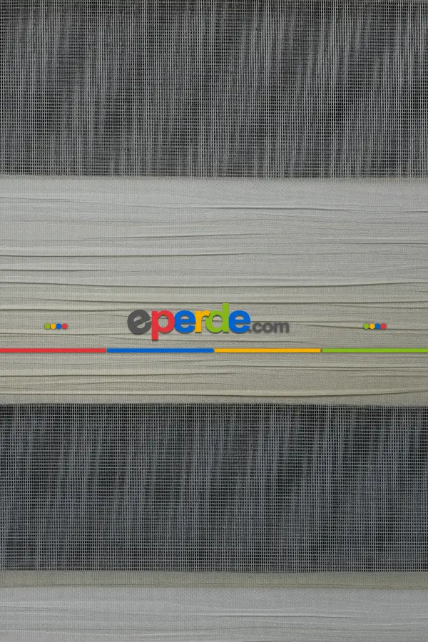 Oturma Odası - Açık Krem Renginden Koyu Krem Rengine Geçişli Plise Zebra Perde