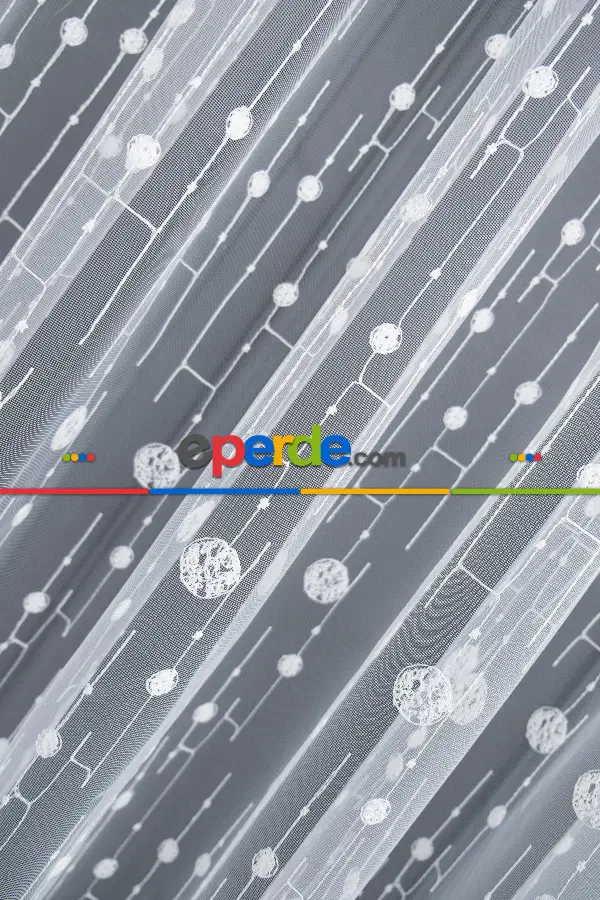 Brode Dünya Desen İşleme Nakış Tül Perde Moda Desen