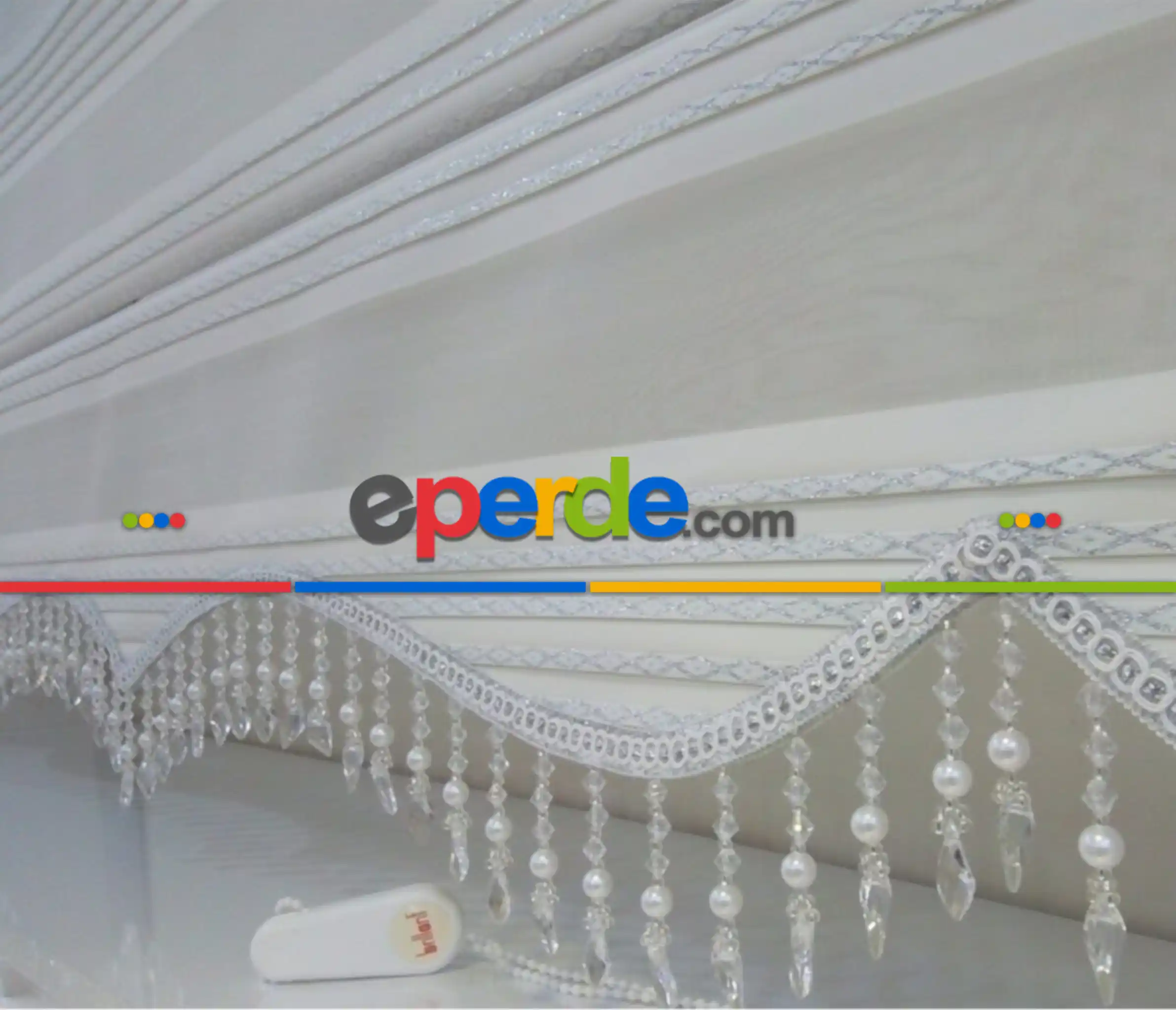 Brillant Boncuklu Zebra Perde Pliseli 1.kalite Kampanyalı Hazır Ölçüler 100cm X 120cm 