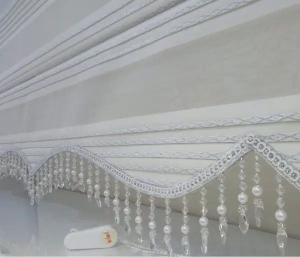 Brillant Boncuklu Zebra Perde Pliseli 1.kalite Kampanyalı Hazır Ölçüler 100cm X 120cm 