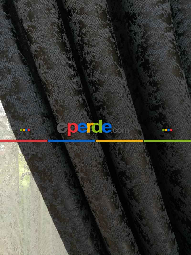 Acı Kahve Rengi Duz Jakar Fon Perde (150)- Acı Kahve