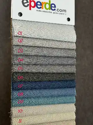 26 Farklı Renk Premium %90 Blackout Keten Fon Perde