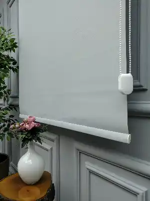 2021 Sezonu - Stor Perde Düz Pvc (mat) - Mat Polyester Stor- Gri-füme-antrasit
