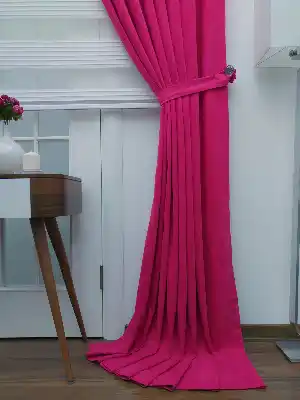 Fuşya Pembe - Düz Fon Perde- Fuşya