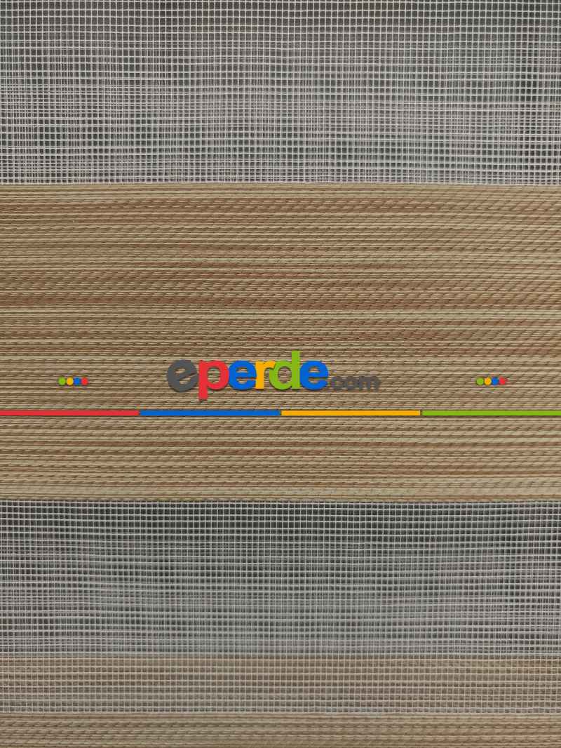 2025 Sezonu - Karartma Zebra Perde - Blackout Zebra Perde-ışık Geçirmez Zebra Perde- Kahve