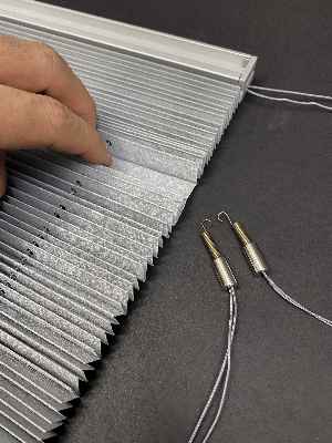 Mutfak - Plisel Perde, Gri Diamond Seri Cam Balkon Perdesi 1. Kalite Matkapsız Montaj Yaylı Sistem