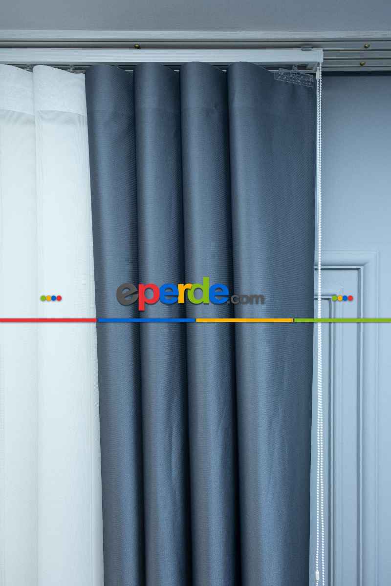 Yatak Odası - Lens Akıllı Dikey Tül Perde Koza-34- Çok Renkli 2