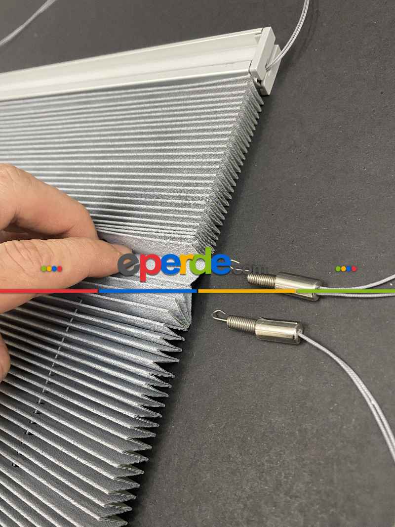 Plisel Perde, Gri Blackout Serisi Cam Balkon Perdesi 1. Kalite Matkapsız Montaj Yaylı Sistem