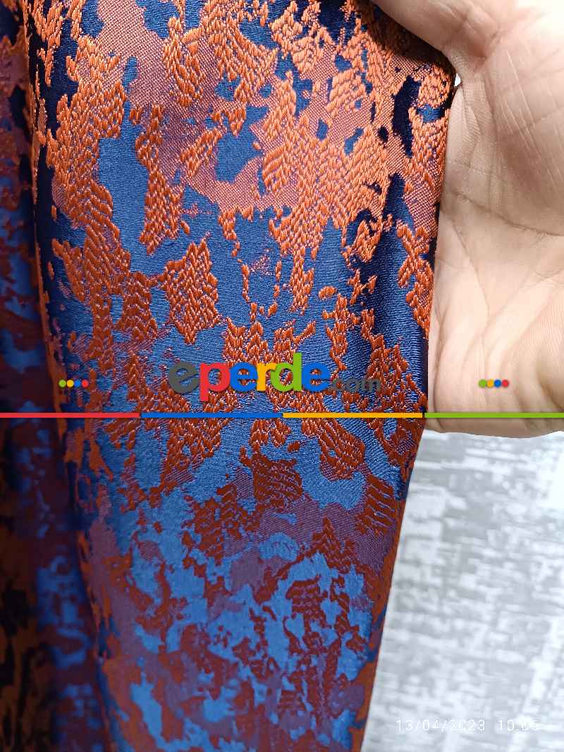 Oturma Odası -  2025 Elit Modern Desenli Fosforlu İplik Dokuma Fon Perde - 2