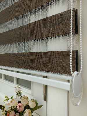 #üreticifirma %40 İndirimli Lüx Bambu Zebra Perde Ahşap Görünümlü -acı Kahve- Acı Kahve