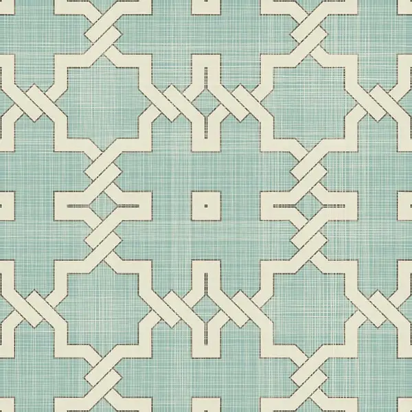 Geometrik Desenli Fon Perde Evm715 Kumaşı Kalındır Duck Bezi Değildir- Siyah-Mavi-Beyaz