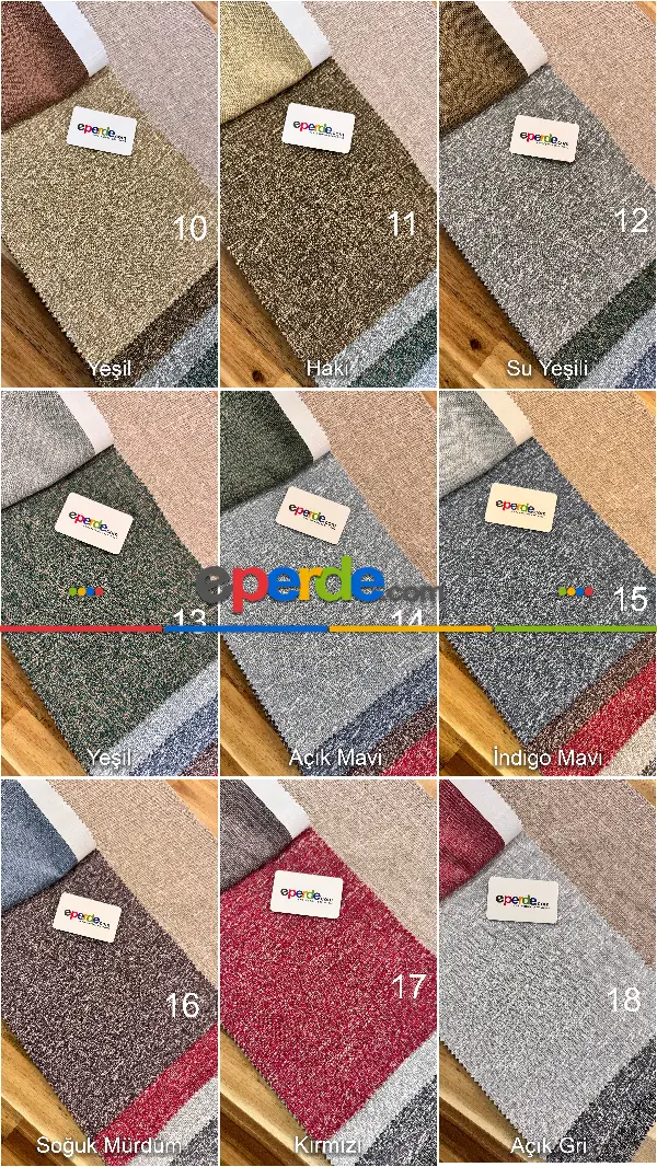 Yatak Odası - 20 Renk Düz Keten Fon Perde - Ağır Gramajlı Premium Kalite Serisi