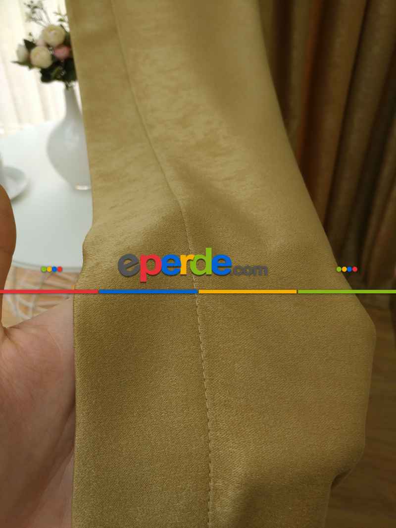 Soft Deve Tüyü Fon Perde (180)- Camel