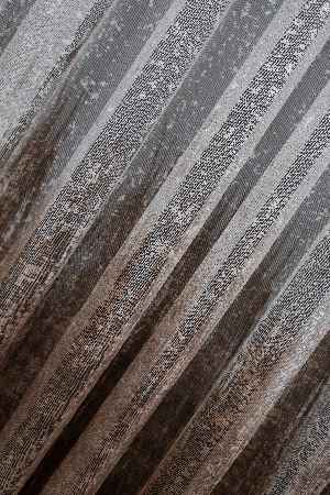 Hazır Ölçü Modern Pembe Ve Kahverengi Desenli Degrade Geçişli Örme Tül Perde Yüksek Kalite