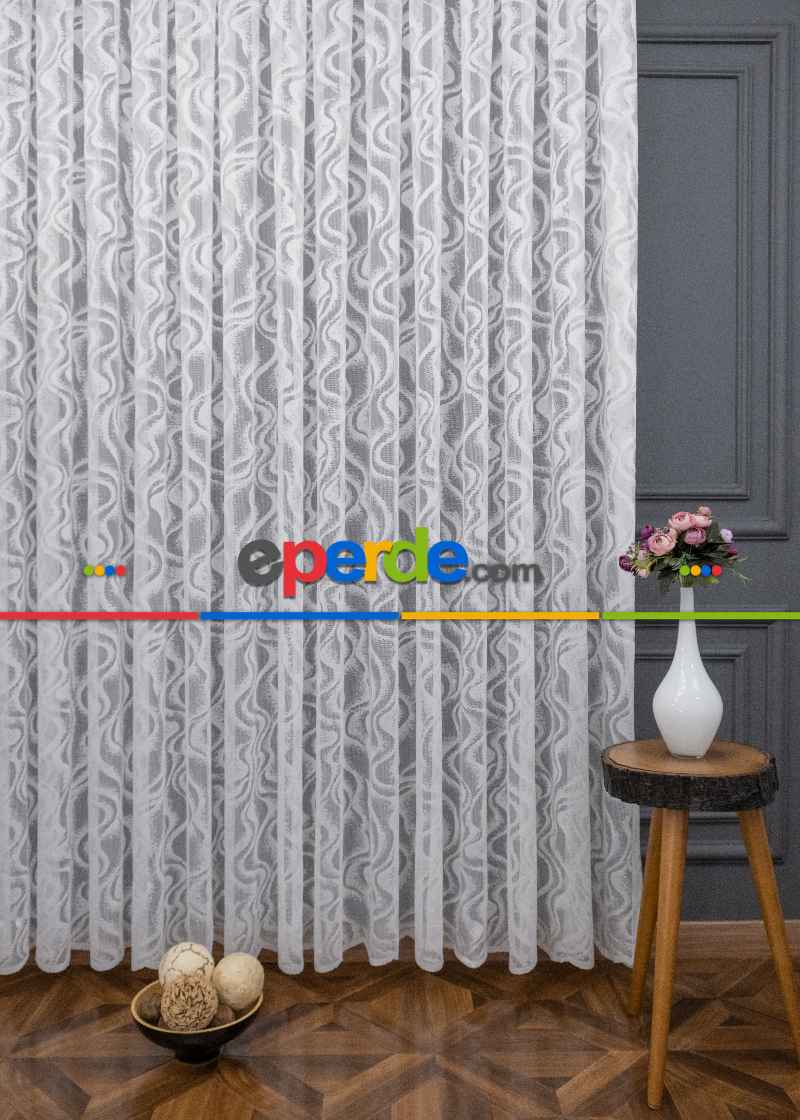 Salon Tül Perde - Fransız Dantel Tül Perde - Yüksek Kalite