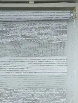 Çizgili Zebra Perde - Taş Rengi- Taş Rengi