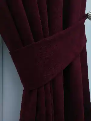 Bordo - Düz Fon Perde- Bordo