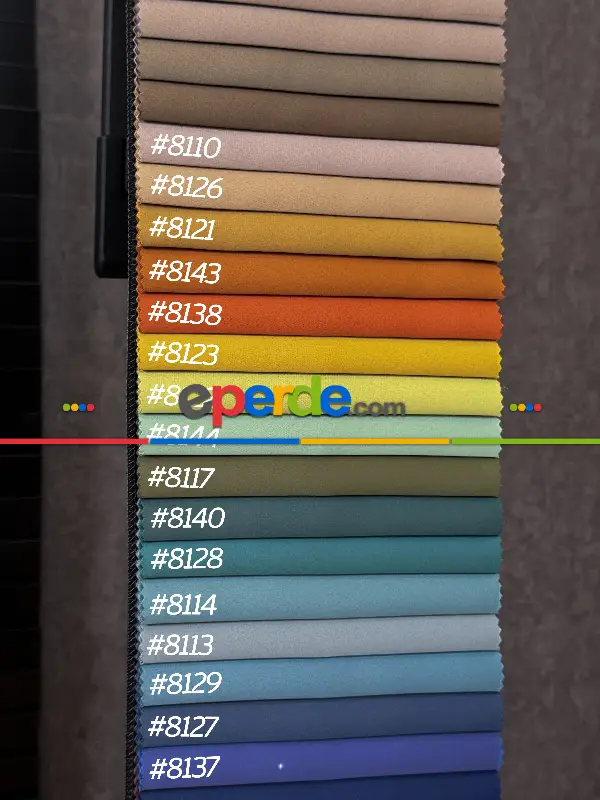 Yatak Odası - 40 Farklı Renk Premium � Blackout Karartma Fon Perde