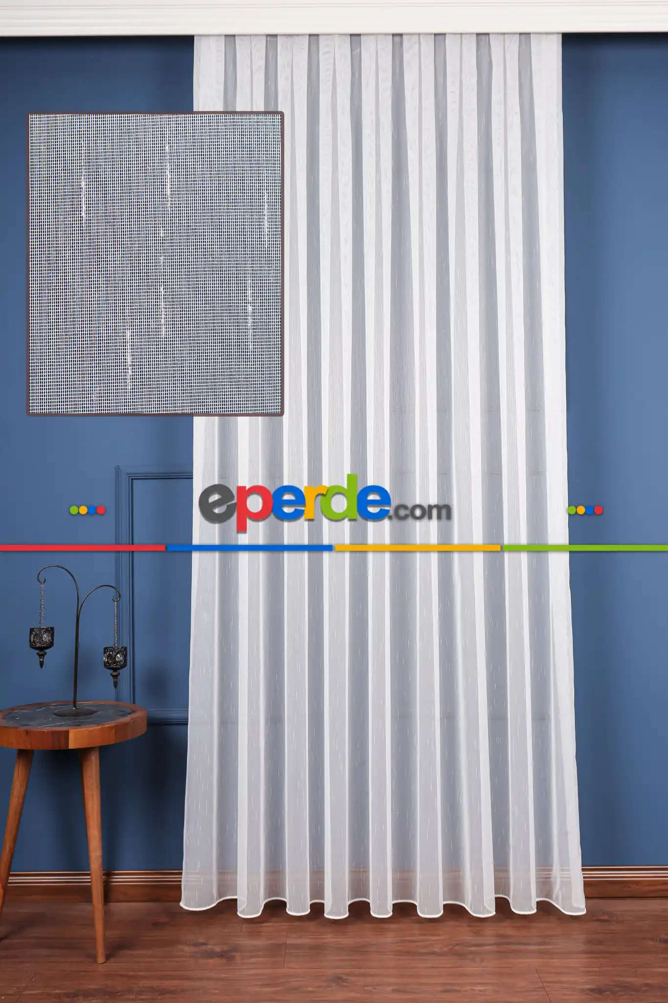 Salon Tül Modelleri - Armül Zemin Düz Tül Perde Özel Seri Ekm3