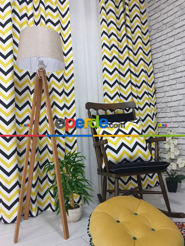 Mutfak Fon Perde- Siyah