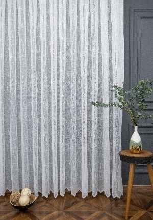 Taç Pırlanta Örme Tül Ekru