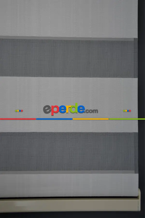 Halim Perdesan Jk-280 Beyaz Renk Etekli Veya Eteksiz Zebra Stor Perde