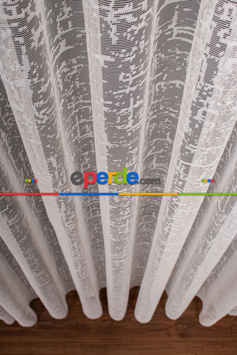 Mutfak Şantuk Desen Örme Tül Perde 1159