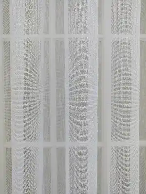Etek Ucu Damask Dantel Tül Perde & Kruvaze Perde- Ekru