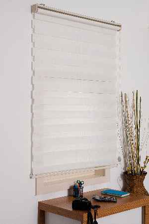 Beyaz Düz Zebra Perde- Beyaz