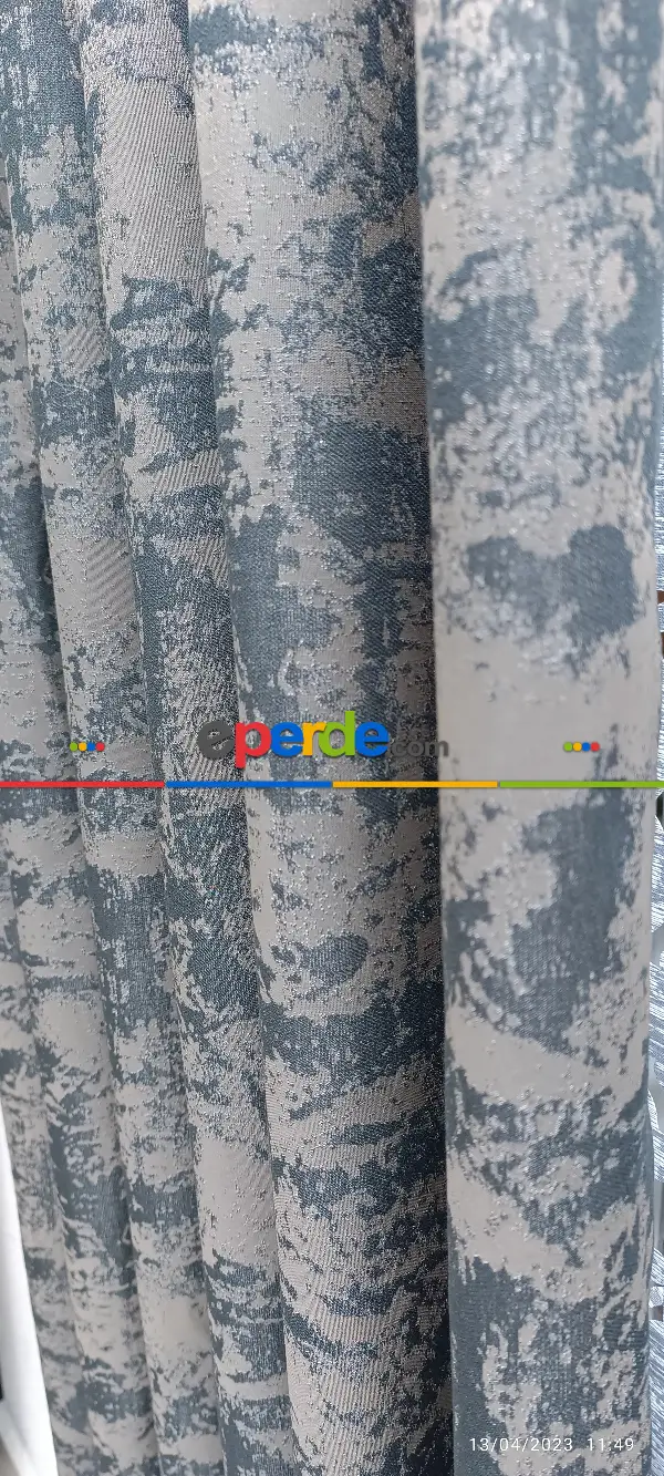 Yatak Odası - 2023 Elit Modern Damask Desenli Fosforlu İplik Dokuma Fon Perde - 3 Bakır-siyah