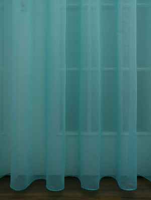 Turkuaz Renk Düz Tül Perde- Turkuaz