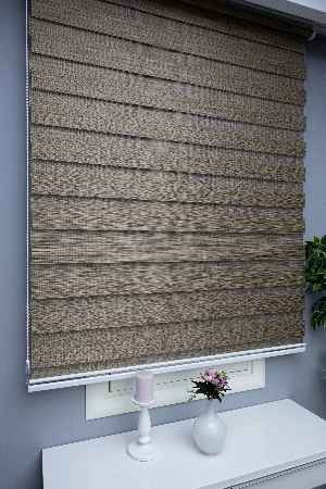 Zebra Perde Bambu Kumaş Kahve Rengi A Kalite Zebraperde- Kahverengi